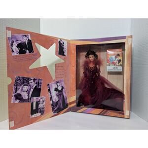 1994 Barbie Hollywood Legends Scarlett Ohara Red Dress Gone With The Wind New